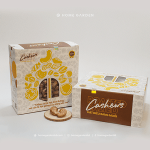 Hạt điều rang muối nguyên vỏ lụa 450g