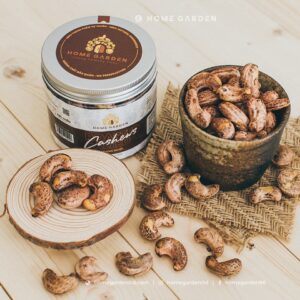 Hạt điều rang muối nguyên vỏ lụa hộp 200gr